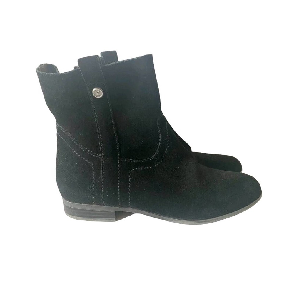 Frye & Co Sara Black Suede Bootie, Sz 8.5, Excellent condition.